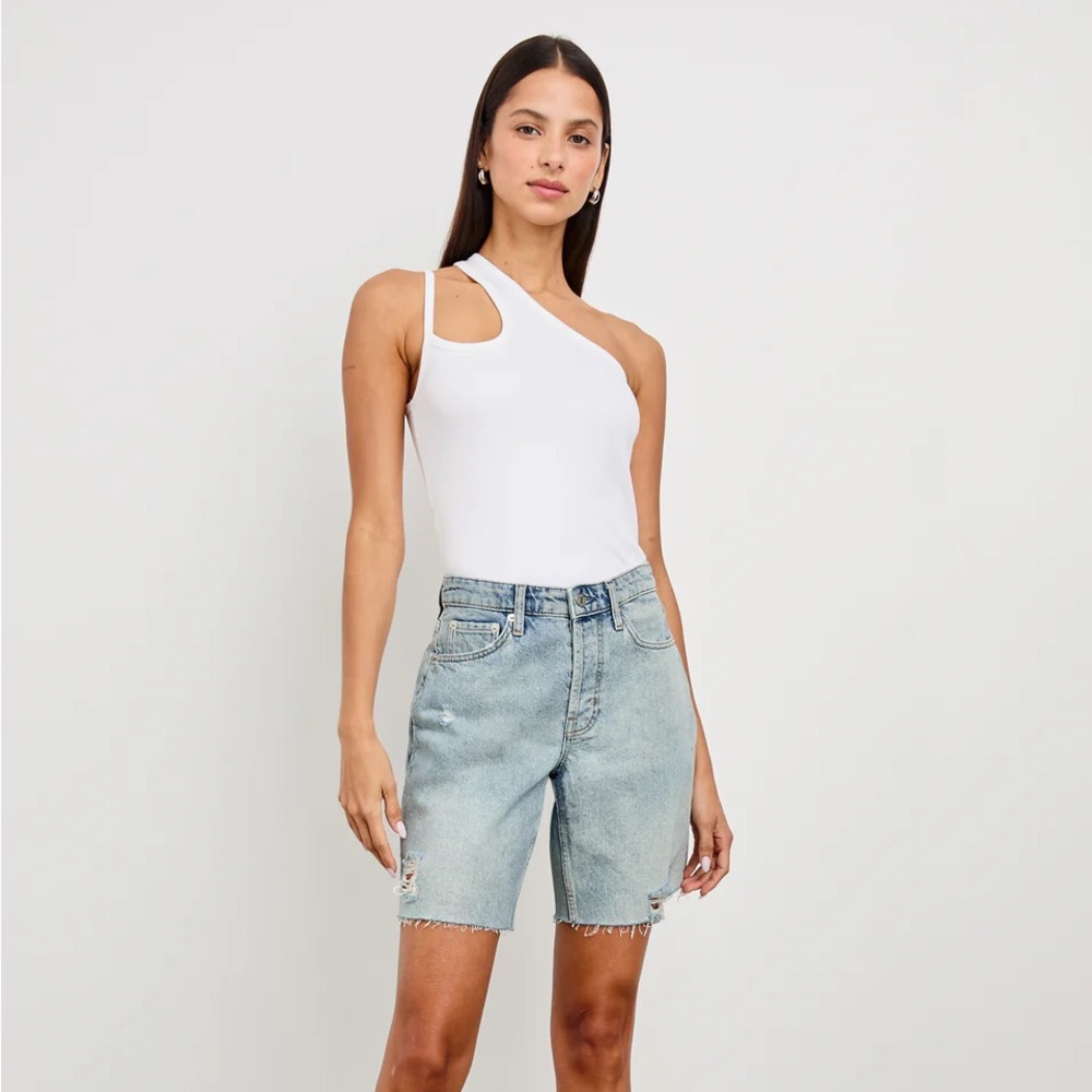 Rails the Beachwood High Rise Bermuda Short Light Vintage Distress size 28